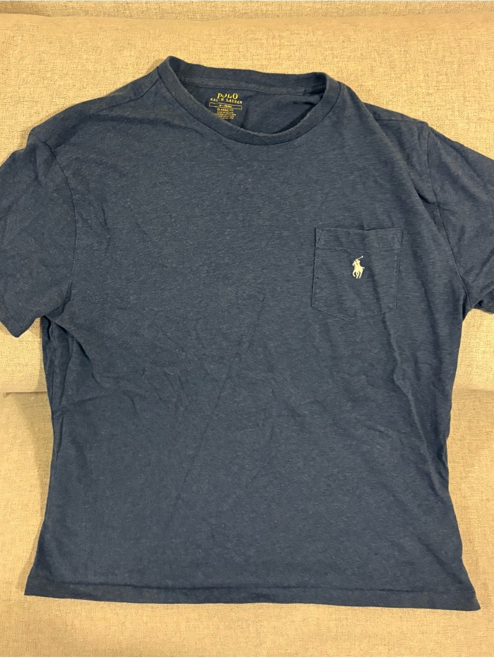 Polo by Ralph Lauren Heather Navy Pocket Tee